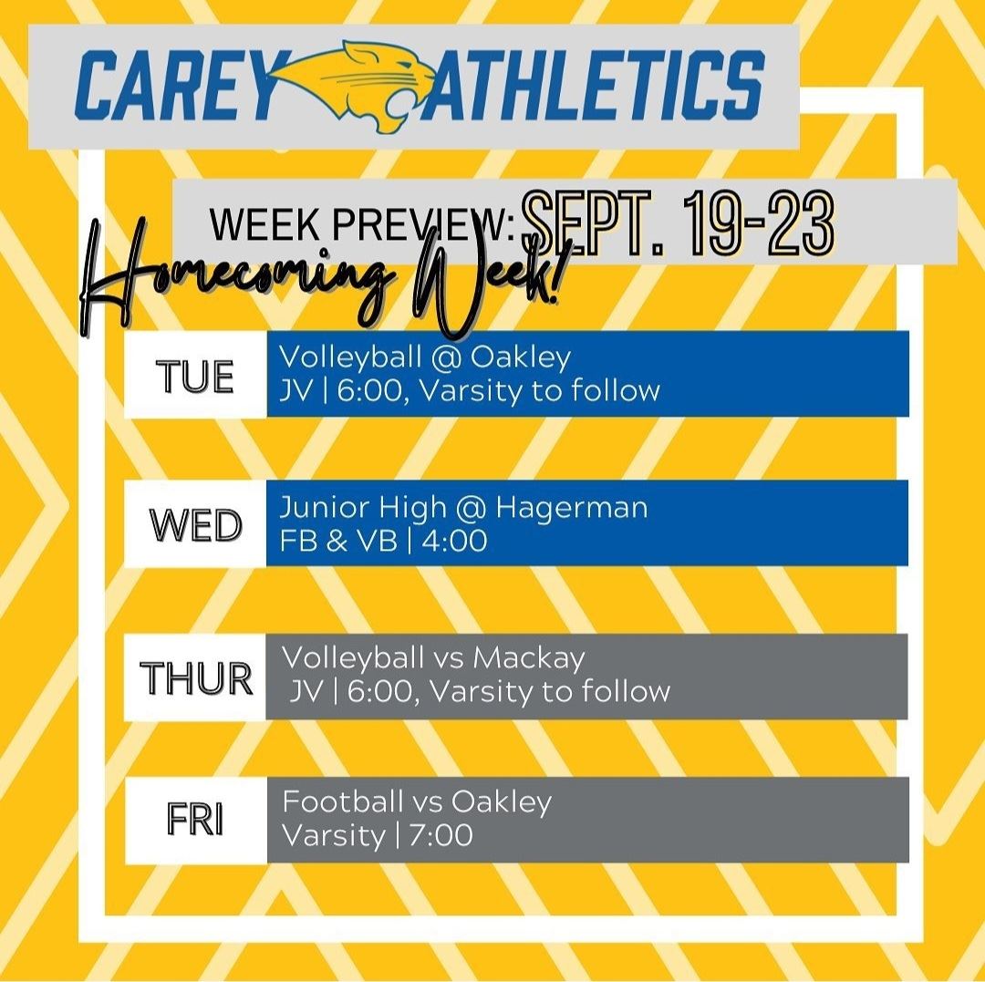  sports schedule